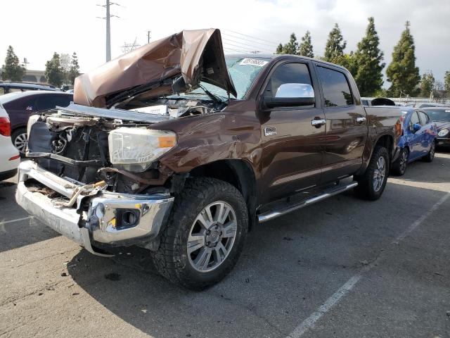 5TFGY5F12EX155250 - 2014 TOYOTA TUNDRA CREWMAX PLATINUM BROWN photo 1