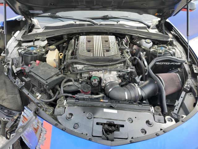 1G1FJ1R69K0104552 - 2019 CHEVROLET CAMARO ZL1 蓝色 照片 11