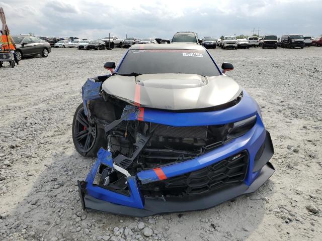 1G1FJ1R69K0104552 - 2019 CHEVROLET CAMARO ZL1 蓝色 照片 5