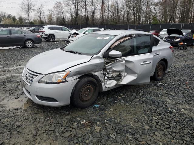 3N1AB7AP3FL654217 - 2015 NISSAN SENTRA S SILVER photo 1