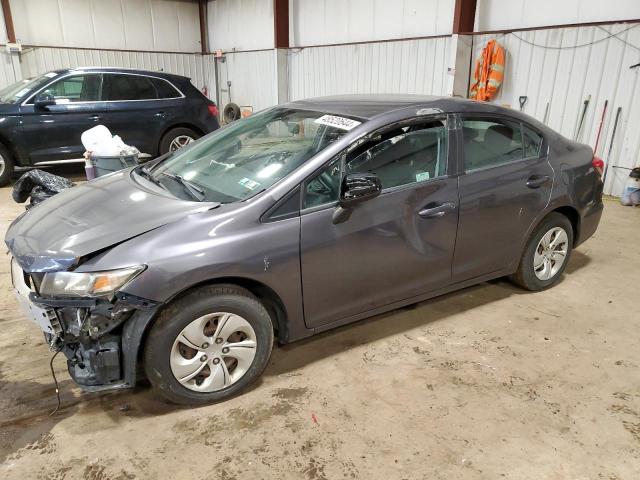 2HGFB2F56FH536086 - 2015 HONDA CIVIC LX GRAY photo 1