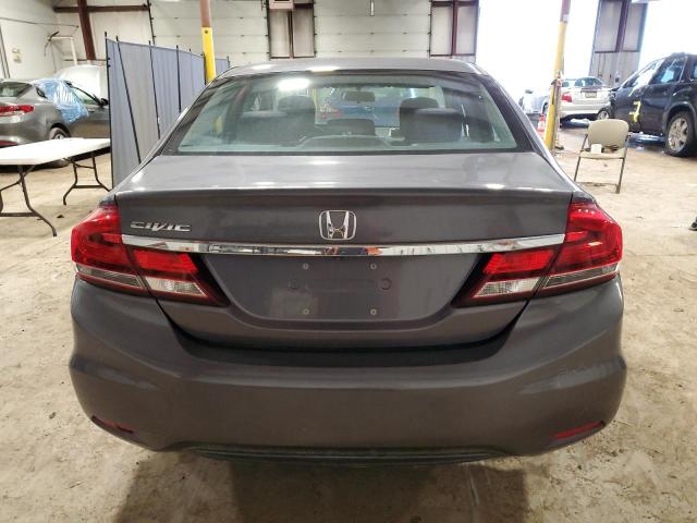 2HGFB2F56FH536086 - 2015 HONDA CIVIC LX GRAY photo 6