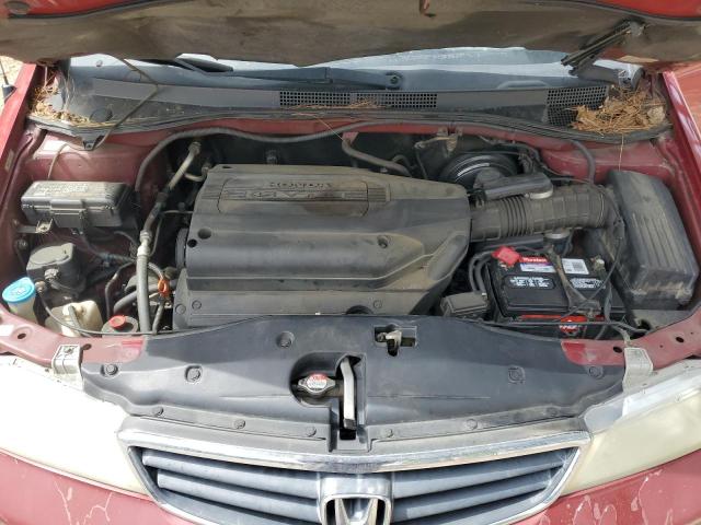 5FNRL18814B090216 - 2004 HONDA ODYSSEY EX BURGUNDY photo 11