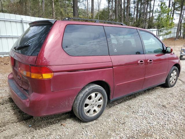 5FNRL18814B090216 - 2004 HONDA ODYSSEY EX BURGUNDY photo 3