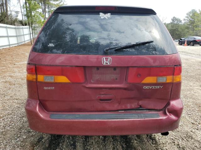 5FNRL18814B090216 - 2004 HONDA ODYSSEY EX BURGUNDY photo 6