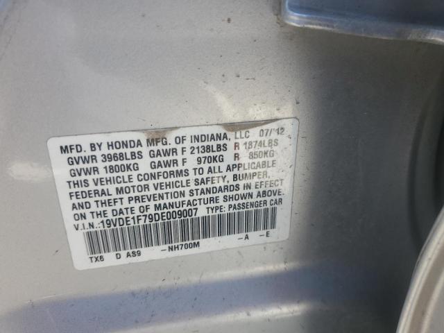 19VDE1F79DE009007 - 2013 ACURA ILX 20 TECH SILVER photo 13