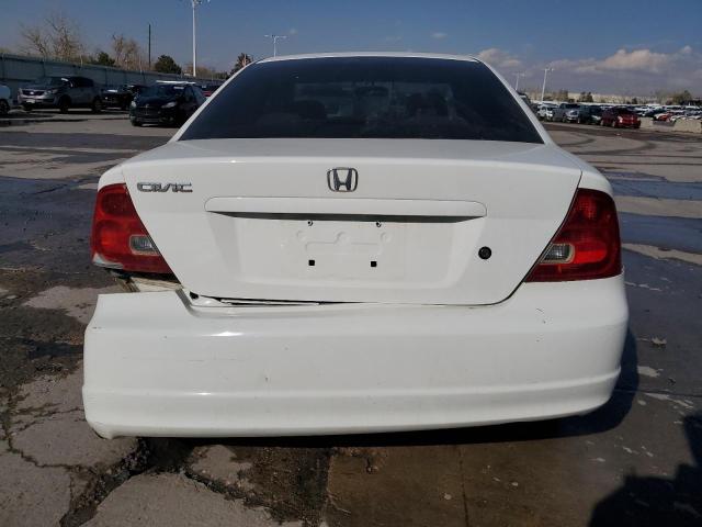 1HGEM21561L041587 - 2001 HONDA CIVIC LX WHITE photo 6