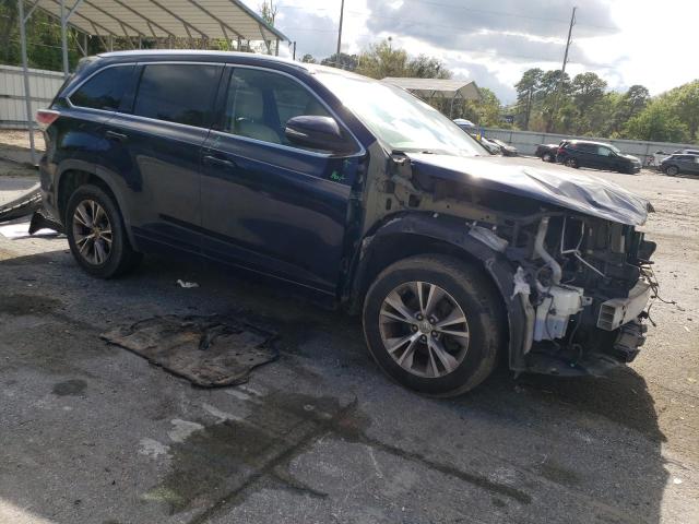 5TDKKRFH9ES009207 - 2014 TOYOTA HIGHLANDER XLE Mavi foto 4