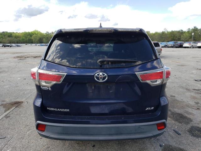 5TDKKRFH9ES009207 - 2014 TOYOTA HIGHLANDER XLE Mavi foto 6
