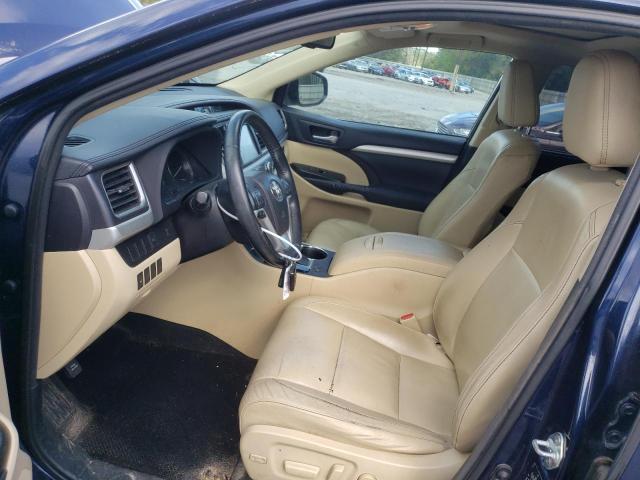 5TDKKRFH9ES009207 - 2014 TOYOTA HIGHLANDER XLE Mavi foto 7