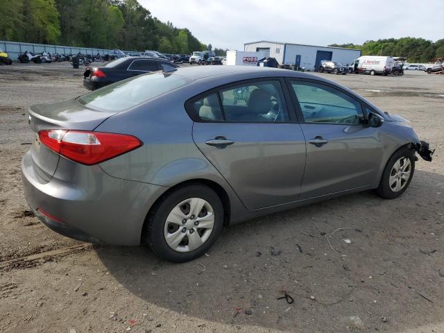 KNAFX4A63G5571721 - 2016 KIA FORTE LX SILVER photo 3