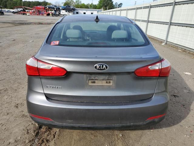 KNAFX4A63G5571721 - 2016 KIA FORTE LX SILVER photo 6