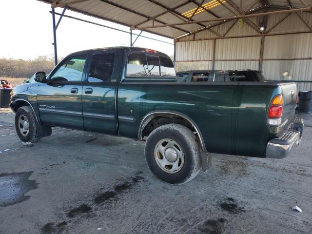 5TBRN34152S261047 - 2002 TOYOTA TUNDRA ACCESS CAB SR5 GREEN photo 2
