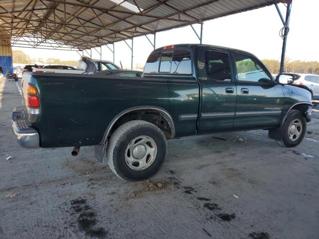 5TBRN34152S261047 - 2002 TOYOTA TUNDRA ACCESS CAB SR5 GREEN photo 3