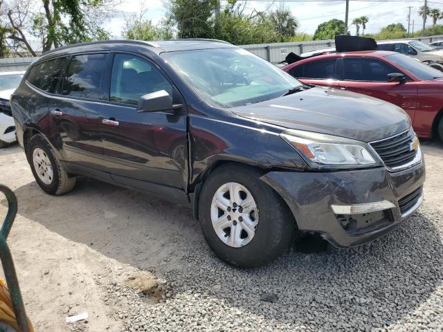 1GNKRFKD9FJ230390 - 2015 CHEVROLET TRAVERSE LS GRAY photo 4