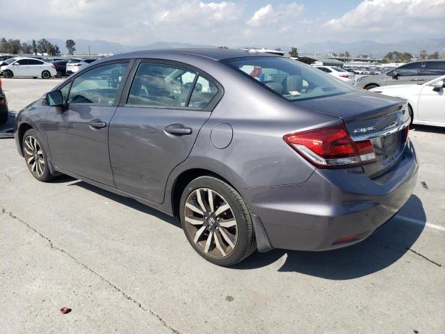 2HGFB2F90FH520808 - 2015 HONDA CIVIC EXL GRAY photo 2