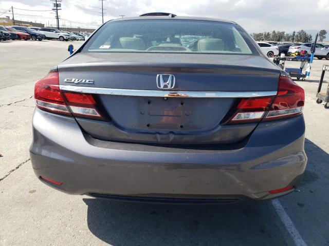 2HGFB2F90FH520808 - 2015 HONDA CIVIC EXL ნაცრისფერი ფოტო 6