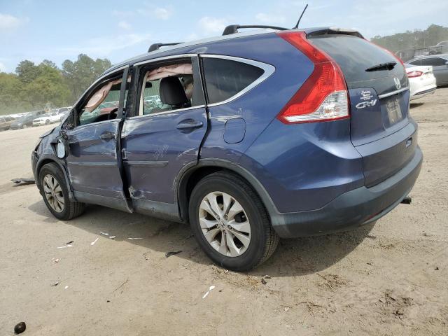 2HKRM4H56DH648504 - 2013 HONDA CR-V EX BLUE photo 2