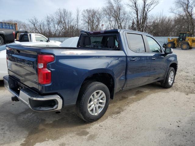 1GCPYJEK1NZ227742 - 2022 CHEVROLET silverado K1500 LT-L BLUE photo 3