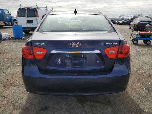 KMHDU4ADXAU156910 - 2010 HYUNDAI ELANTRA BLUE BLUE photo 6