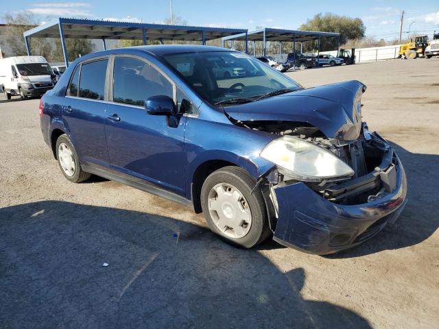 3N1BC11E38L445284 - 2008 NISSAN VERSA S BLUE photo 4