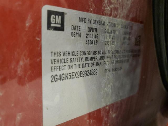 2G4GK5EX9E9324889 - 2014 BUICK REGAL 红色 照片 13