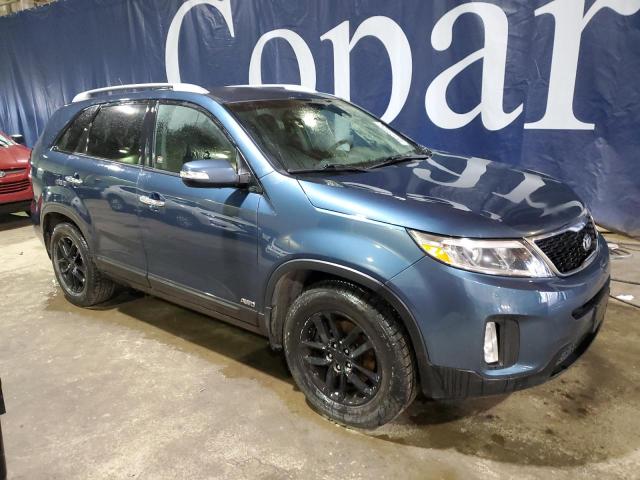 5XYKTCA68FG573087 - 2015 KIA SORENTO LX BLUE photo 4