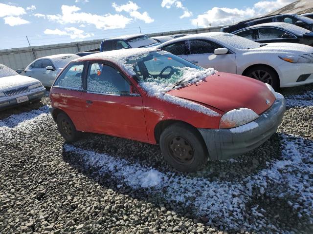 2C1MR2260X6711894 - 1999 CHEVROLET METRO RED photo 4