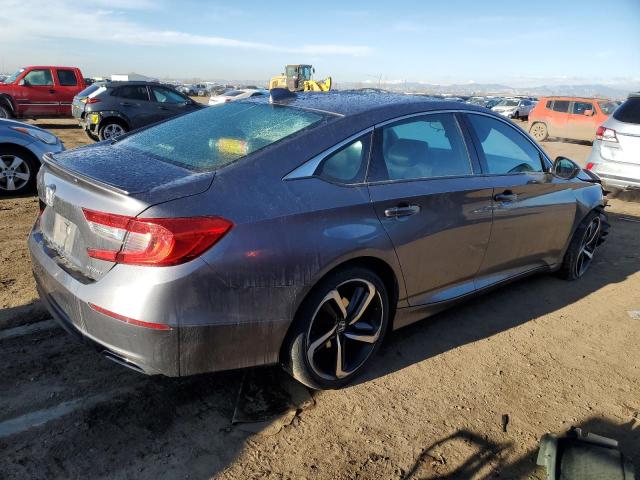 1HGCV1F31JA240810 - 2018 HONDA ACCORD SPORT GRAY photo 3