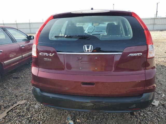 5J6RM4H39EL052129 - 2014 HONDA CR-V LX BURGUNDY photo 6