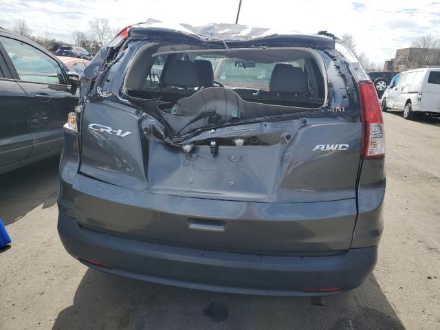 2HKRM4H78EH707460 - 2014 HONDA CR-V EXL GRAY photo 6