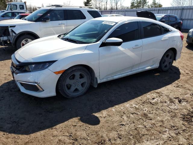 2HGFC2F55KH024102 - 2019 HONDA CIVIC LX WHITE photo 1