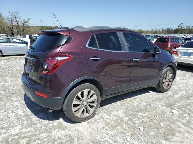 KL4CJASB4JB518045 - 2018 BUICK ENCORE PREFERRED MAROON photo 3