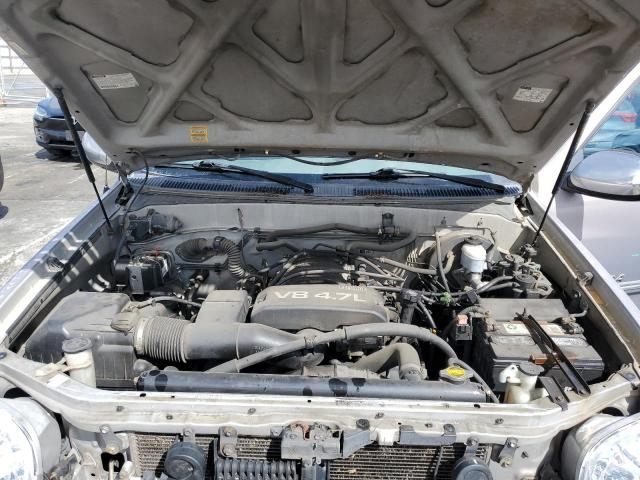 5TBBT44161S148588 - 2001 TOYOTA TUNDRA ACCESS CAB ნაცრისფერი ფოტო 11