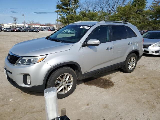 5XYKTCA64EG505481 - 2014 KIA SORENTO LX SILVER photo 1