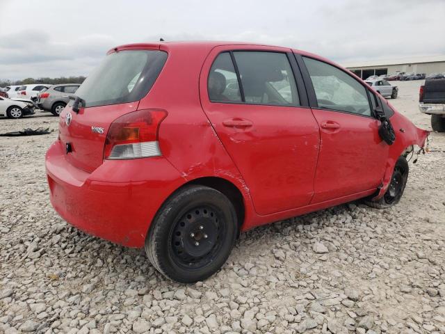 JTDKT4K37B5338418 - 2011 TOYOTA YARIS RED photo 3