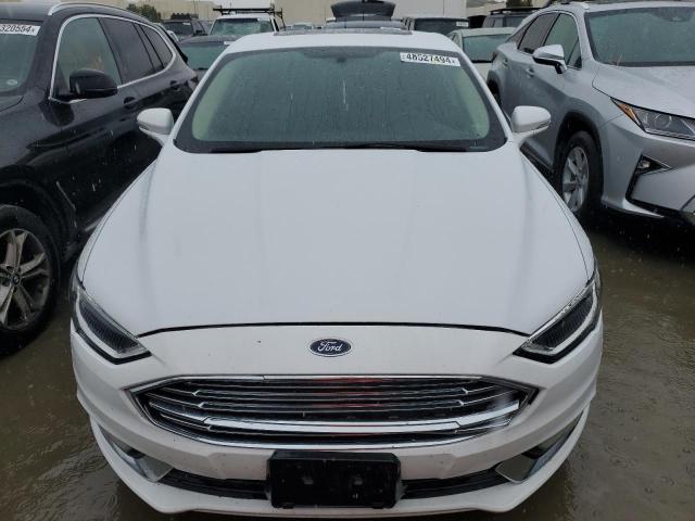 3FA6P0D92JR163352 - 2018 FORD FUSION TITANIUM/PLATINUM WHITE photo 5