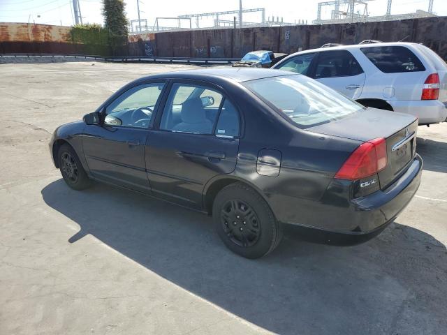 2HGES16521H611218 - 2001 HONDA CIVIC LX BLACK photo 2