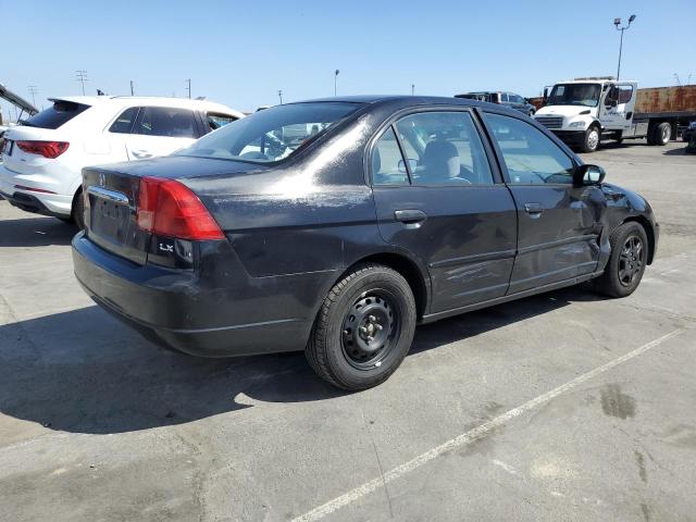 2HGES16521H611218 - 2001 HONDA CIVIC LX BLACK photo 3