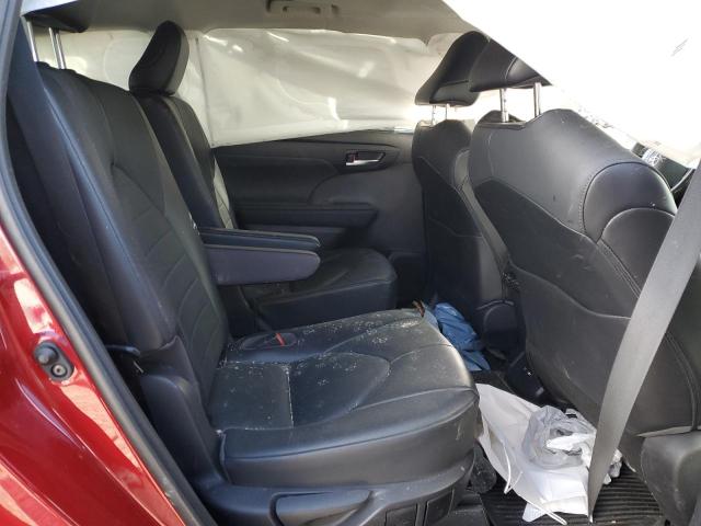 5TDHZRBH4MS155251 - 2021 TOYOTA HIGHLANDER XLE MAROON photo 10