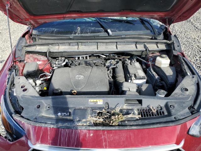 5TDHZRBH4MS155251 - 2021 TOYOTA HIGHLANDER XLE MAROON photo 11