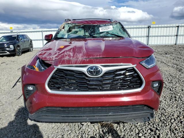 5TDHZRBH4MS155251 - 2021 TOYOTA HIGHLANDER XLE MAROON photo 5