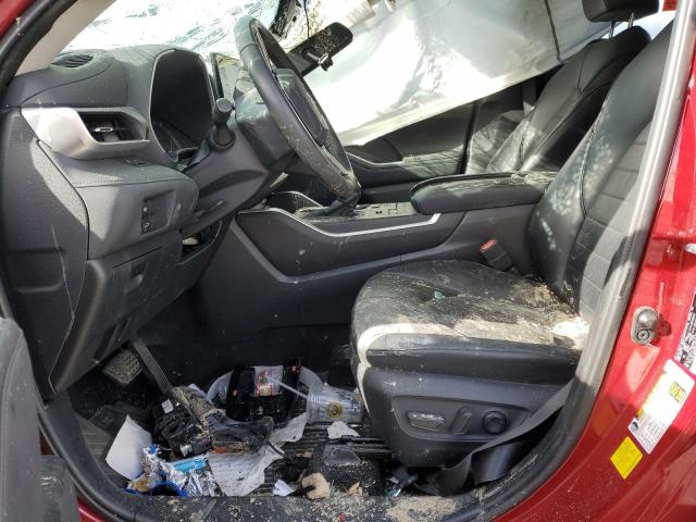 5TDHZRBH4MS155251 - 2021 TOYOTA HIGHLANDER XLE MAROON photo 7