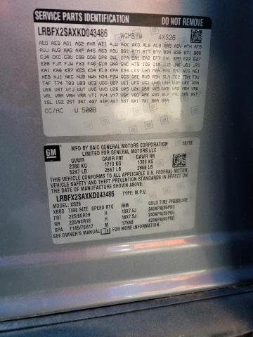 LRBFX2SAXKD043486 - 2019 BUICK ENVISION ESSENCE ნაცრისფერი ფოტო 13