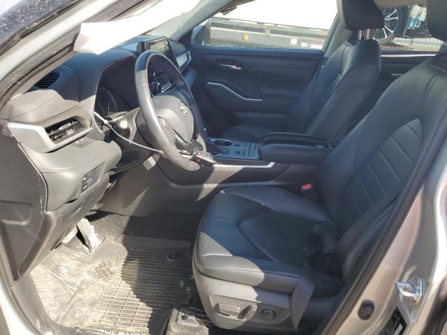 5TDGZRBH7LS517096 - 2020 TOYOTA HIGHLANDER XLE GRAY photo 7