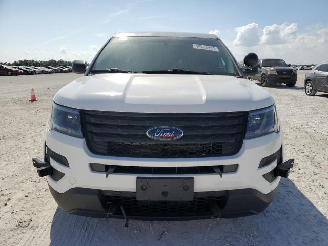 1FM5K8AR0HGA12997 - 2017 FORD EXPLORER POLICE INTERCEPTOR WHITE photo 5