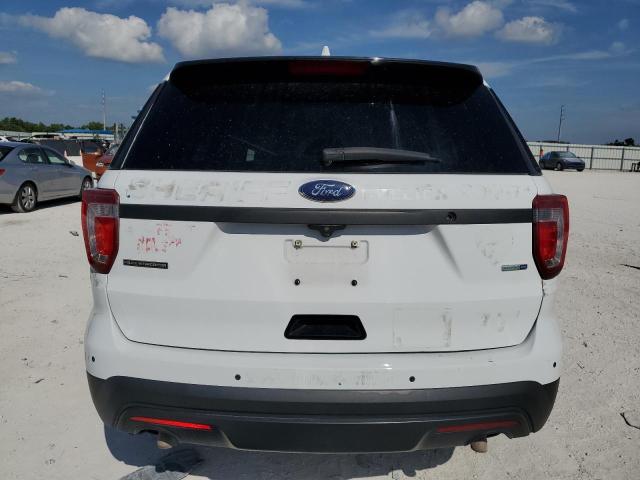 1FM5K8AR0HGA12997 - 2017 FORD EXPLORER POLICE INTERCEPTOR WHITE photo 6