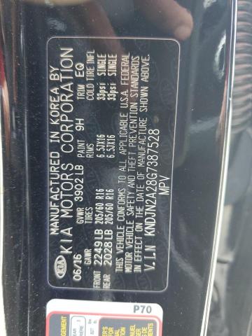 KNDJN2A28G7387528 - 2016 KIA SOUL BLACK photo 13