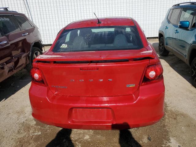 1C3CDZEG0CN264634 - 2012 DODGE AVENGER SXT RED photo 6