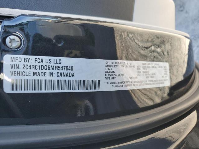 2C4RC1DG6MR547040 - 2021 CHRYSLER VOYAGER LXI BLACK photo 13